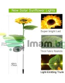 Градинска LED лампа със соларен панел Слънчоглед